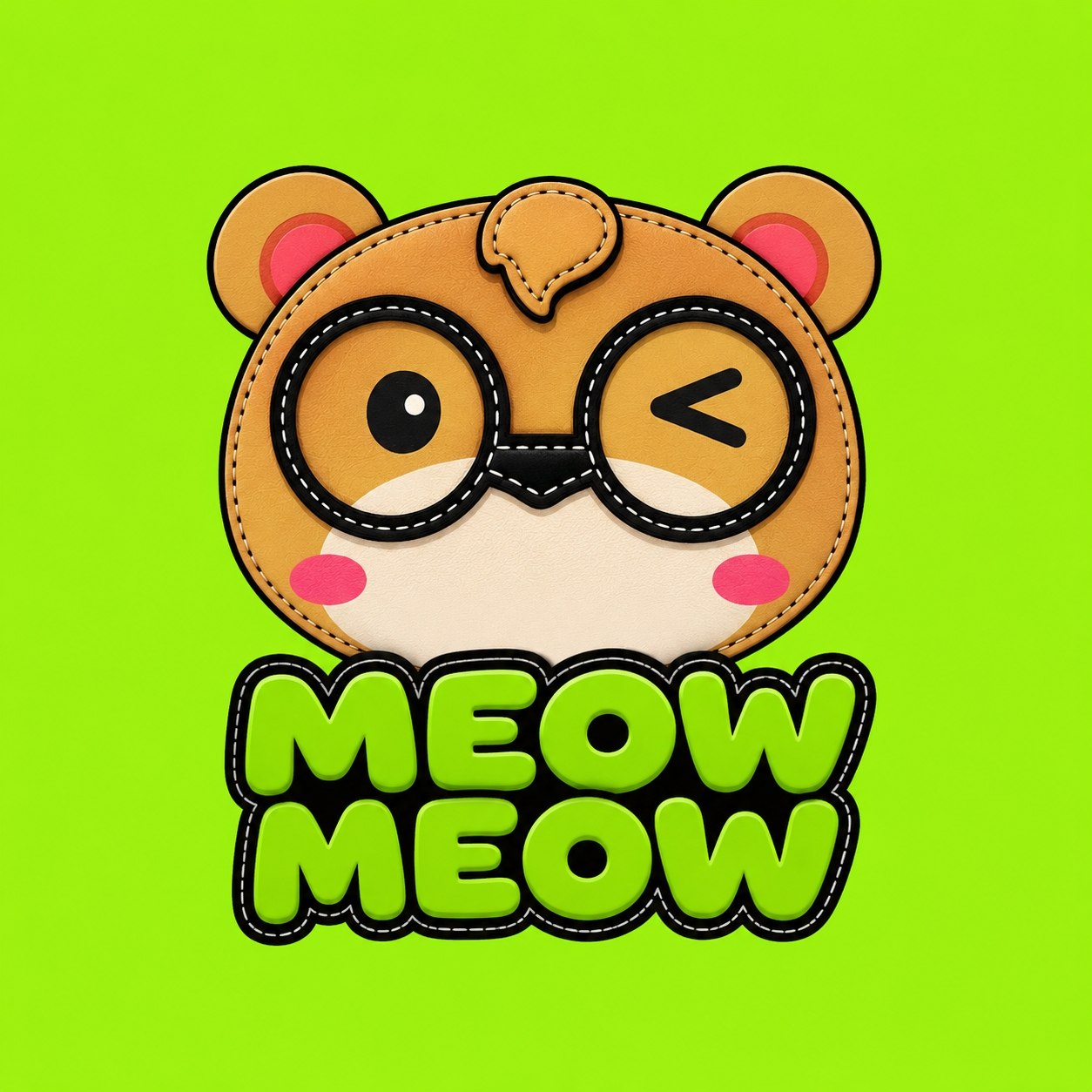 Official Meow Meow logo artwork